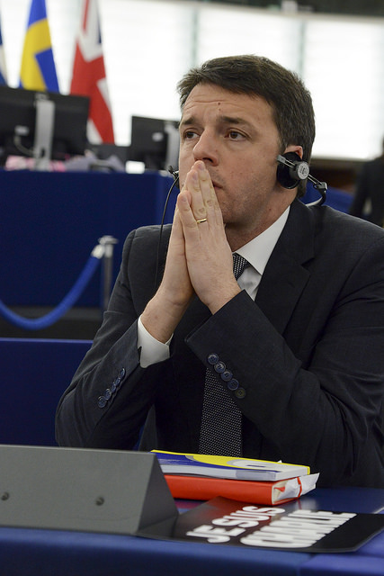 Matteo Renzi al PE © European Union 2014 - European Parliament. (Attribution-NonCommercial-NoDerivs Creative Commons license)