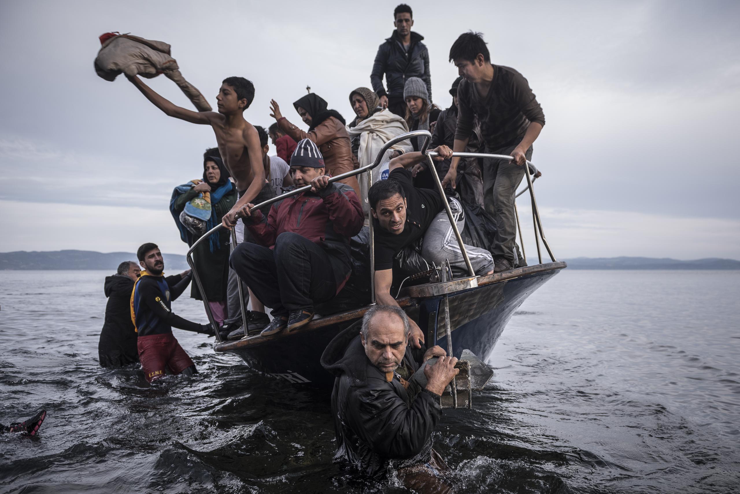 World Press Photo 2016, Refugees in Lesbo, by Sergey Ponomarev