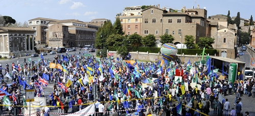 Marcia per l'Europa, 25 marzo 2017 - Piazza Bocca della Verità