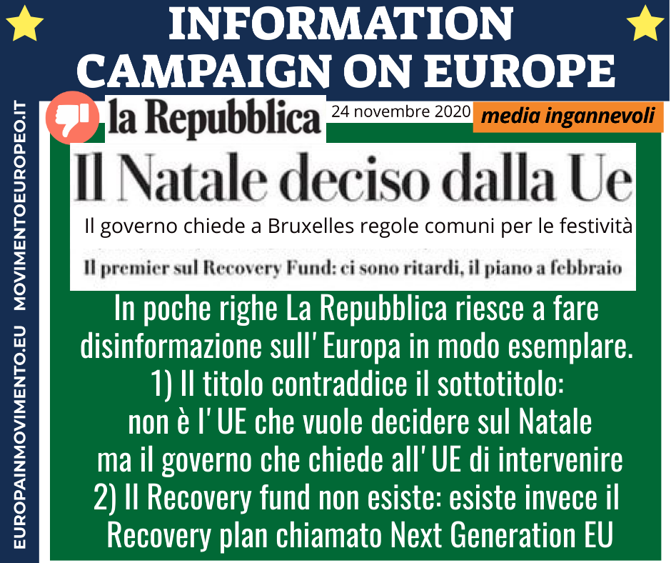 Information Campaign on Europe - filone: media ingannevoli