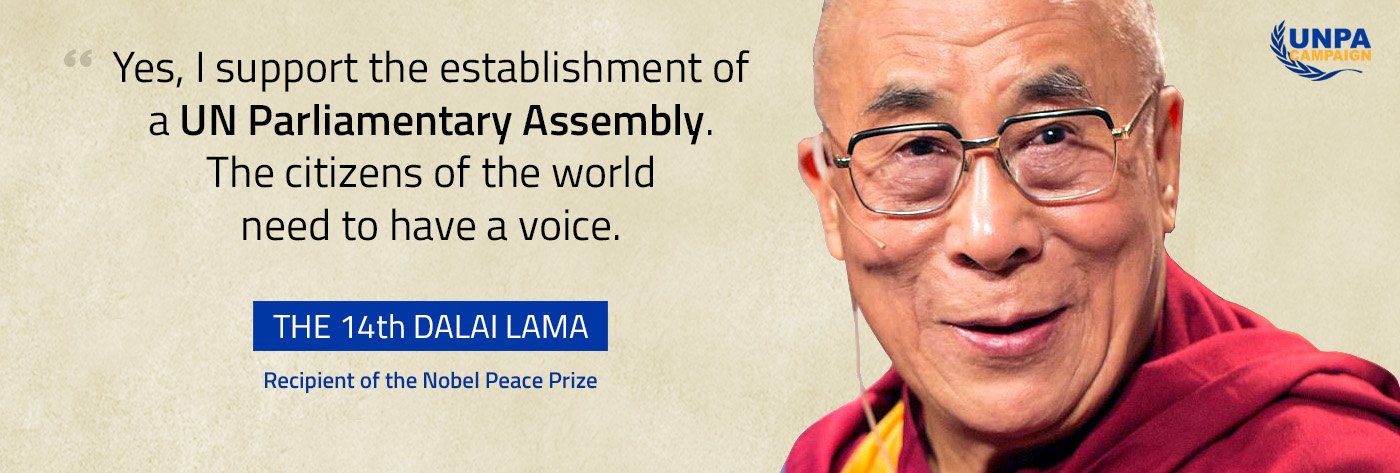 L'adesione del Dalai Lama alla Campagna UNPA, 9 ottobre 2016