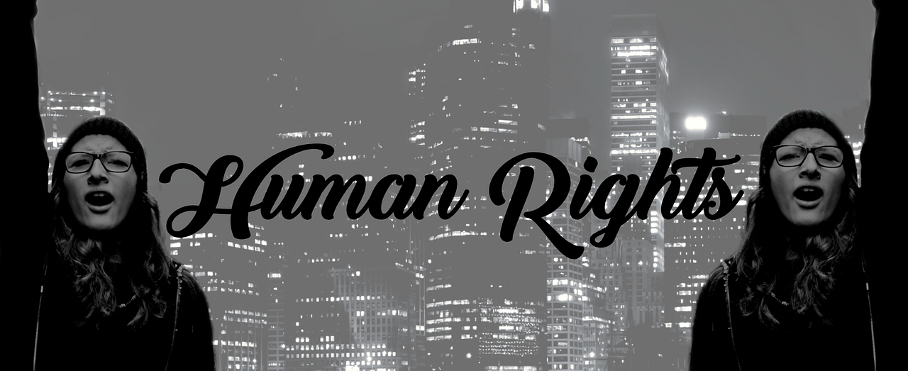 Scritta Diritti Umani