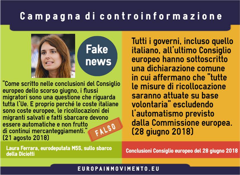 Campagna di controinformazione sull'Europa