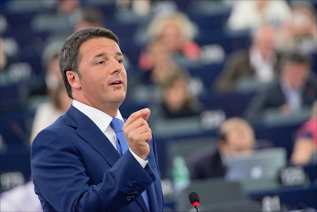 Matteo Renzi presenta le priorità della presidenza italiana all'Europarlamento © European Union 2014 - European Parliament. (Attribution-NonCommercial-NoDerivs Creative Commons license) Matteo Renzi presenta le priorità della presidenza italiana all'Europarlamento