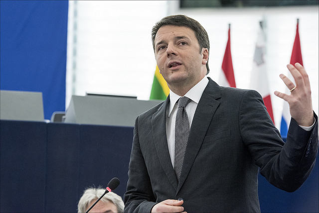 Matteo Renzi al Parlamento Europeo