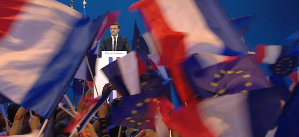 Comizio di Emmanuel Macron, En Marche (fonte: en-marche.fr) 