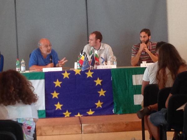 Virgilio Dastoli al seminario federalista di Ventotene organizzato dall'Istituto Altiero Spinelli
