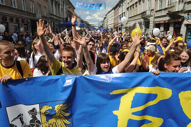 La manifestazione che ricorda il piano Schuman a Varsavia