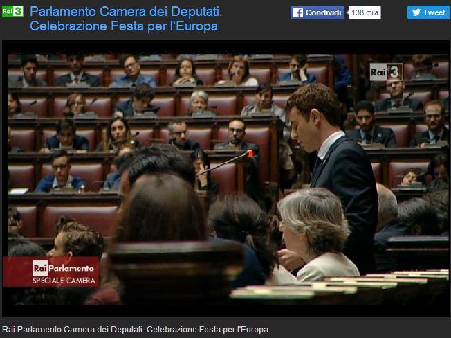 Simone Fissolo parla alla Camera dei Deputati