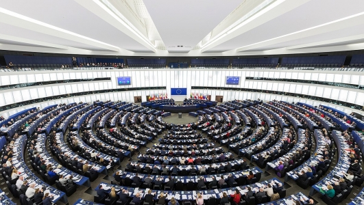 L'emiciclo del Parlamento europeo, Photo by DAVID ILIFF. License: CC BY-SA 3.0