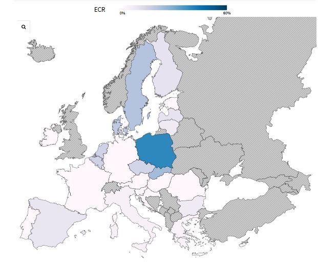 Cartina dell'Europa